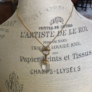 Quartz Electroplated Point Pendant